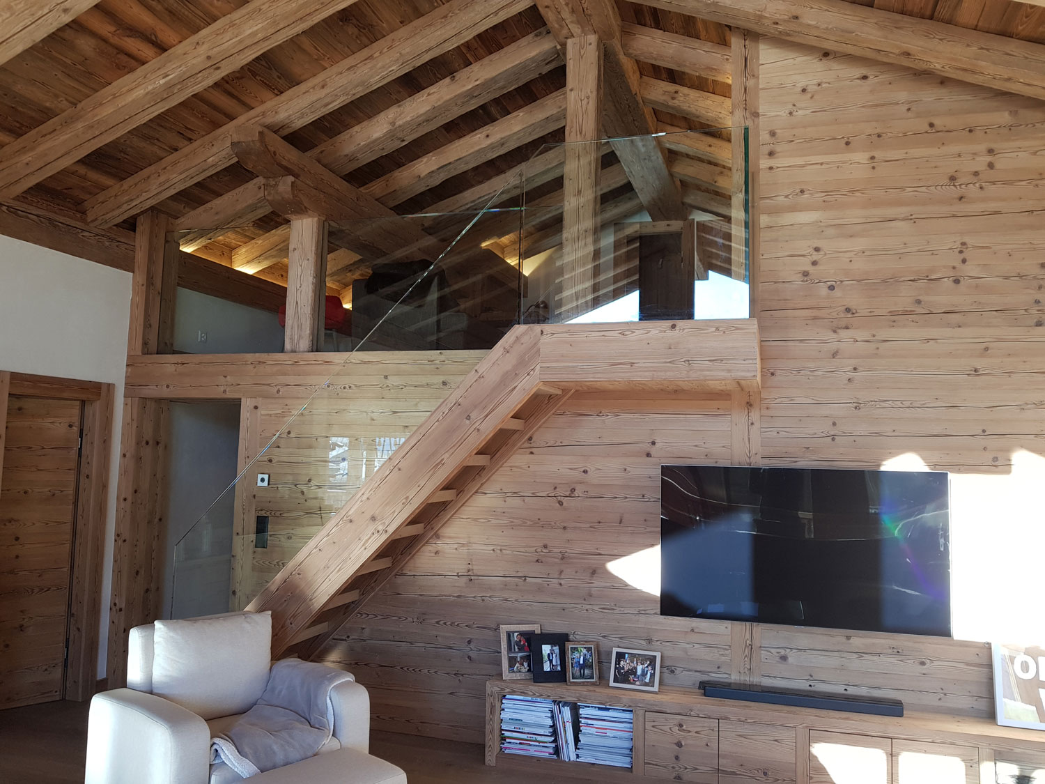 Barrière partie basse en bois