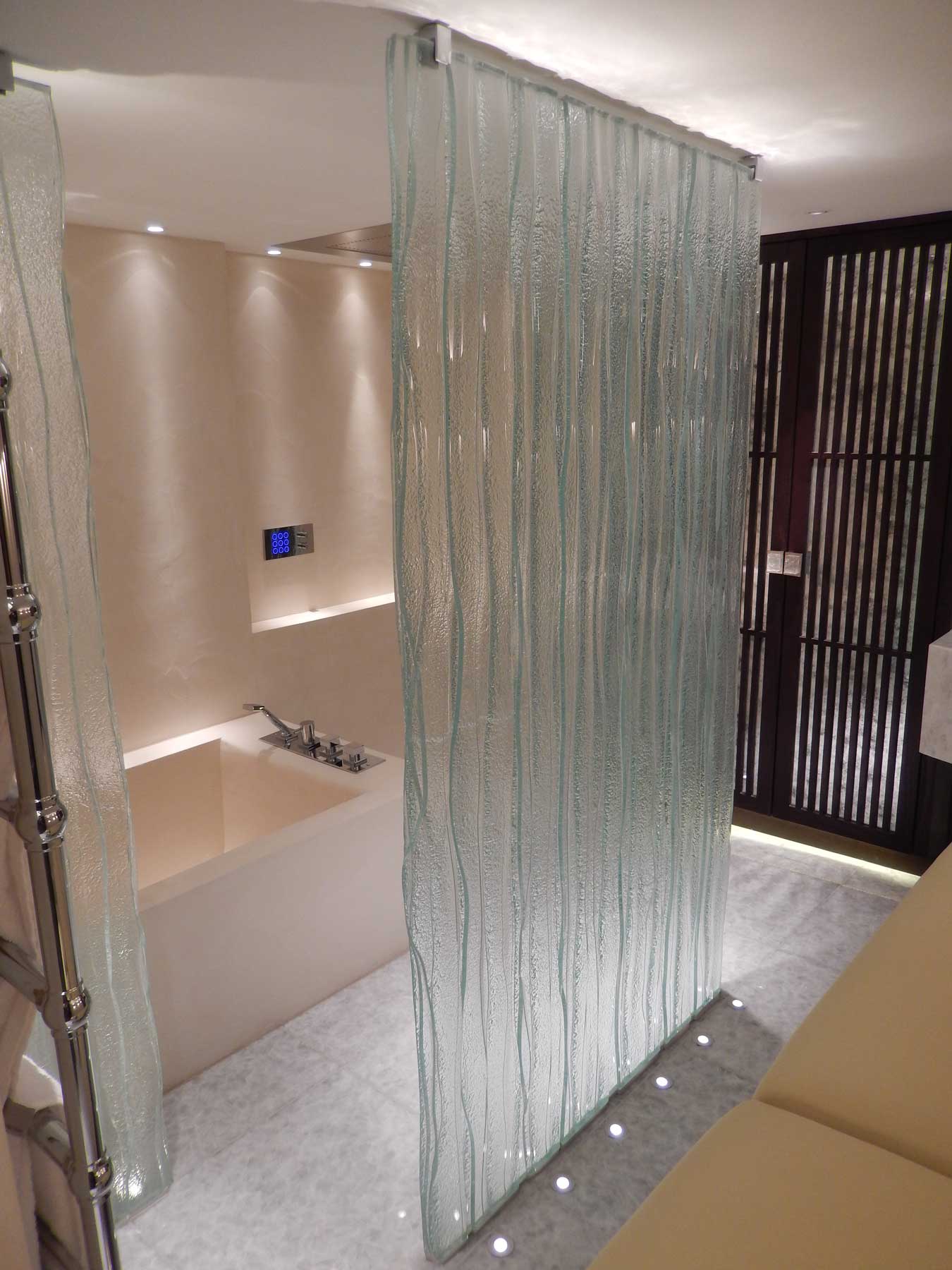 Cloison en verre fixe