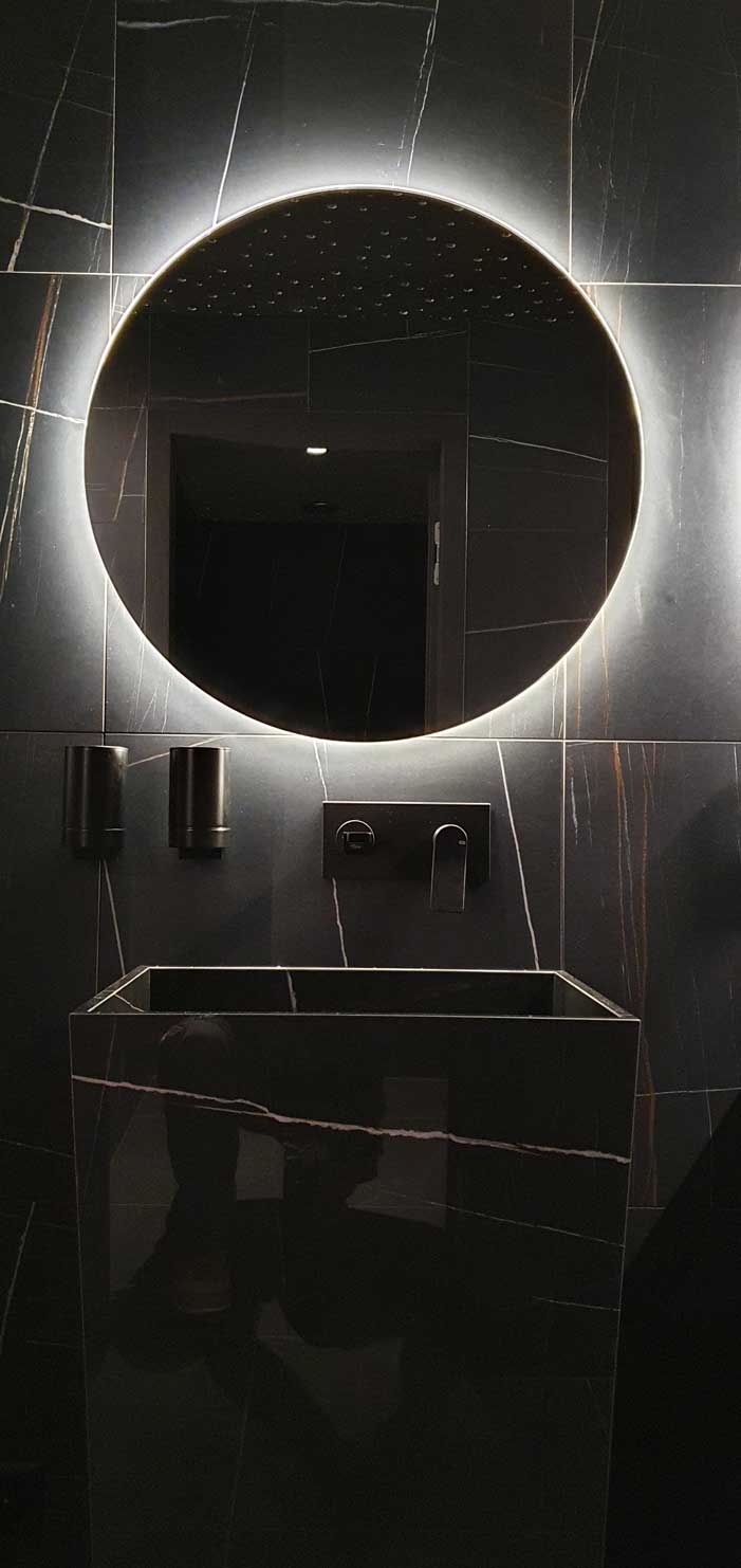 Miroir éclairé