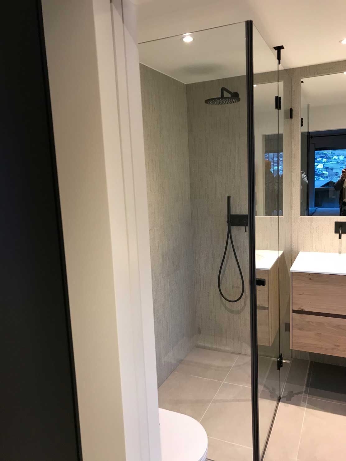 Porte de douche type 31 noir