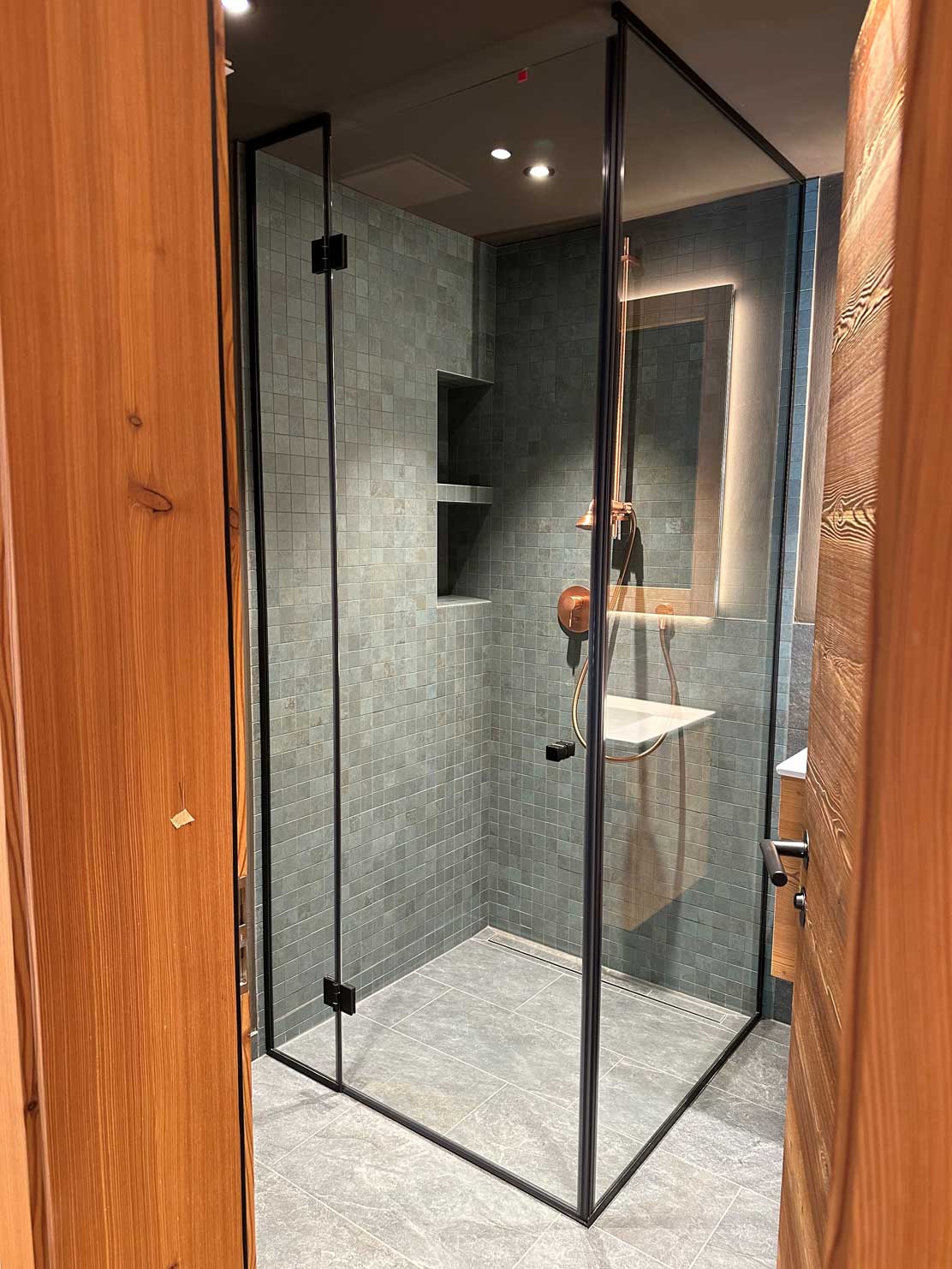 Porte de douche type 31 noir