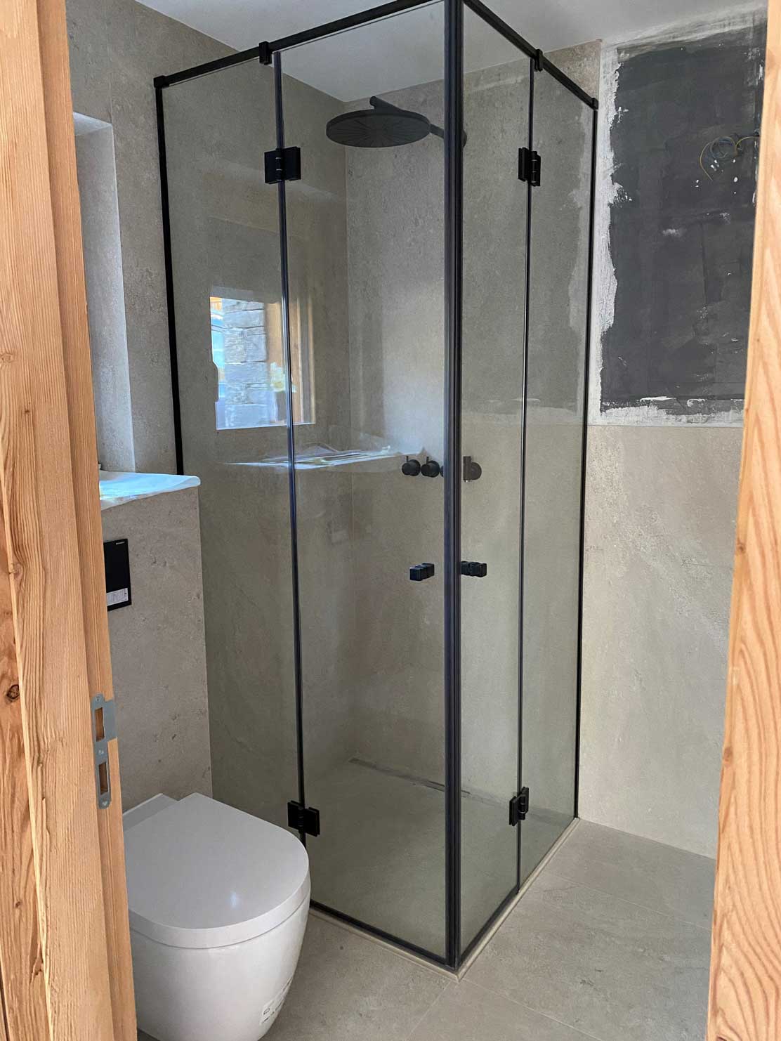 Porte de douche en verre type 41